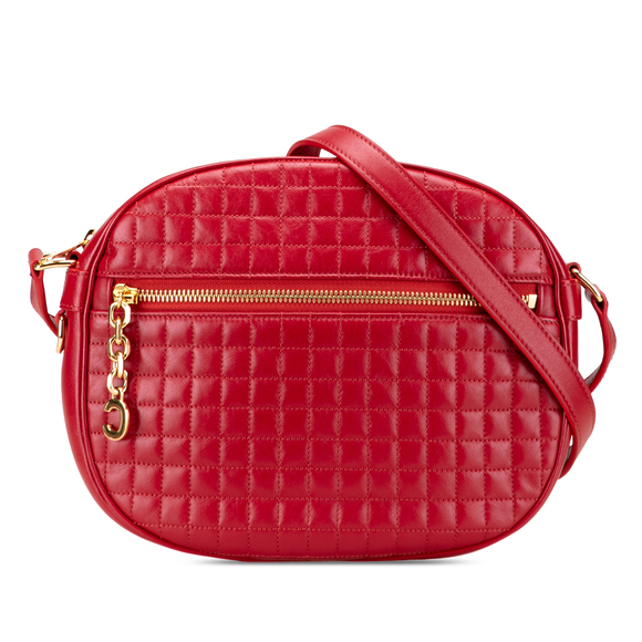 Pre-Loved Celine Medium Quilted Calfskin C Charm Camera Bag - Picture 1 of 10